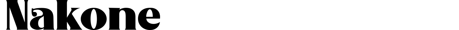 Nakone Font preview
