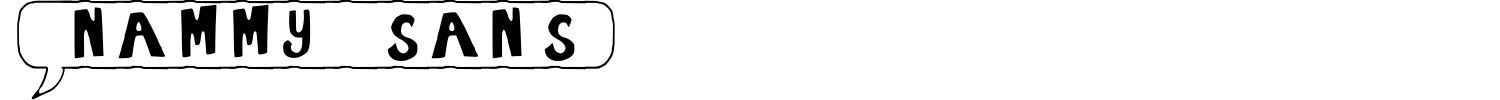 Nammy Sans Font preview