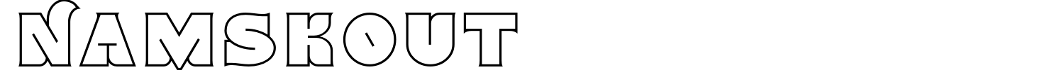 Namskout Font preview