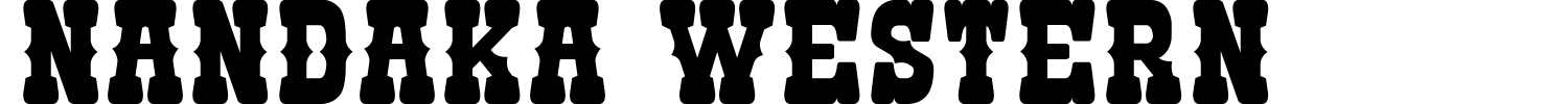 Nandaka Western Font preview
