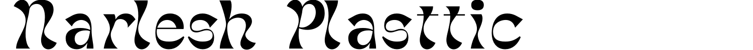 Narlesh Plasttic Font preview