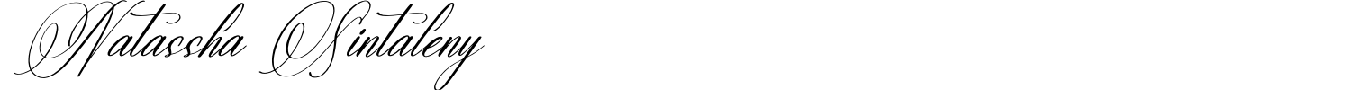 Natassha Sintaleny Font preview