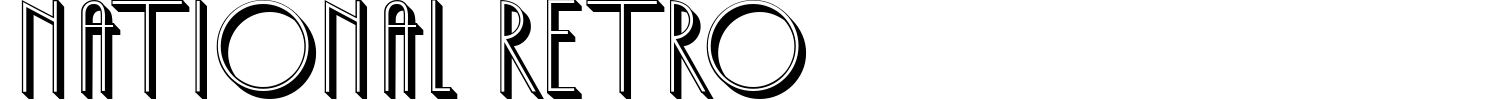 National Retro Font preview