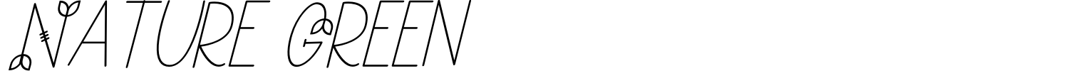 Nature Green Font preview
