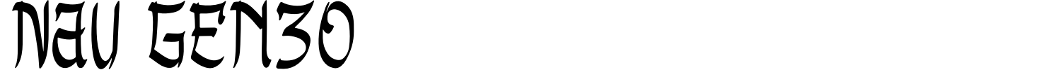 Nau Genzo Font preview
