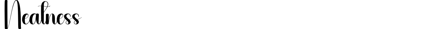Neatness Font preview