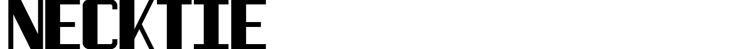 Necktie Font preview