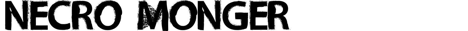 Necro Monger Font preview