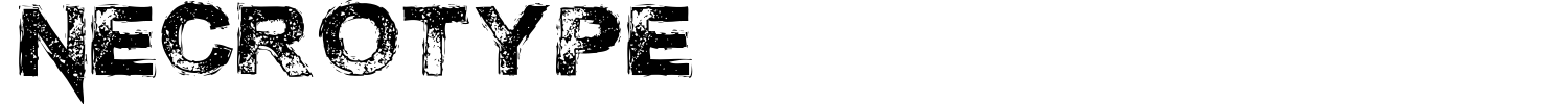 Necrotype Font preview