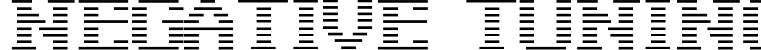 Negative Tuning Font preview