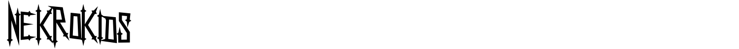 Nekrokids Font preview