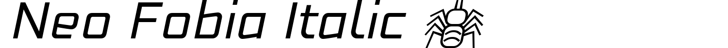 Neo Fobia Italic 1 Font preview