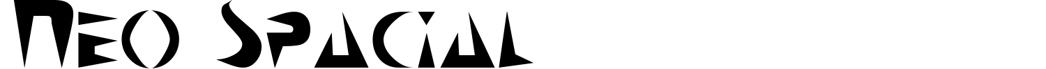 Neo Spacial Font preview