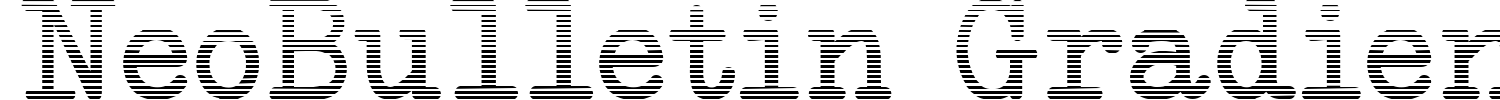NeoBulletin Gradient Font preview