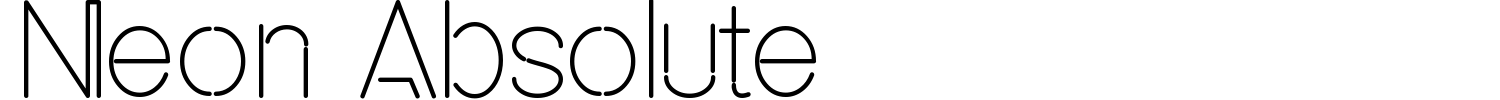 Neon Absolute Font preview