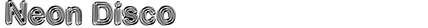 Neon Disco Font preview