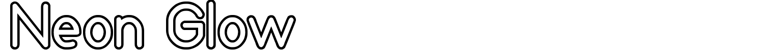 Neon Glow Font preview