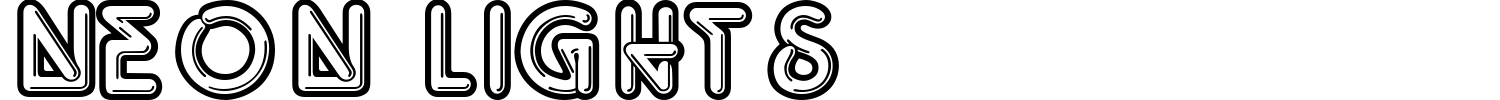 Neon Lights Font preview