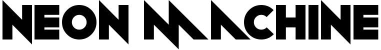 Neon Machine Font preview