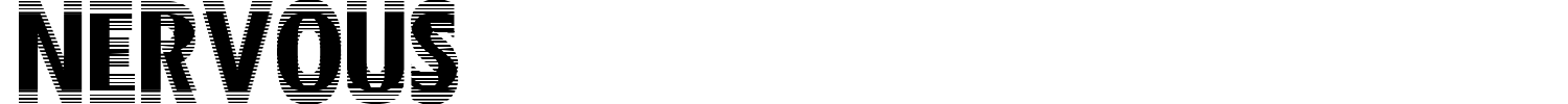 Nervous Font preview
