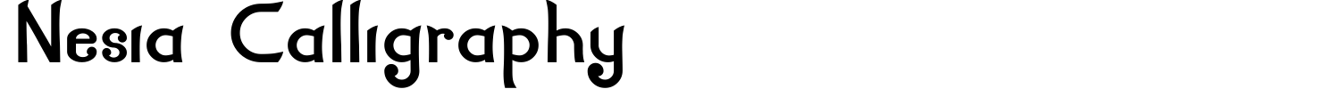 Nesia Calligraphy Font preview