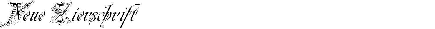 Neue Zierschrift Font preview