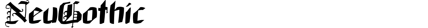 NeuGothic Font preview