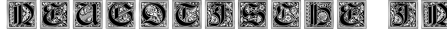 Neugotische Initialen Font preview