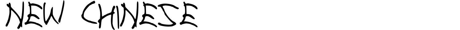 New Chinese Font preview