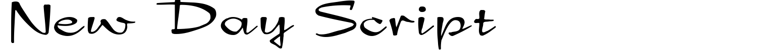 New Day Script Font preview