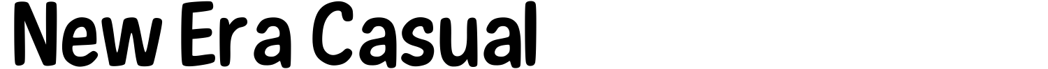 New Era Casual Font preview