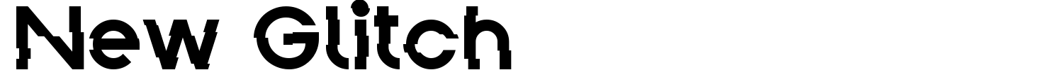 New Glitch Font preview