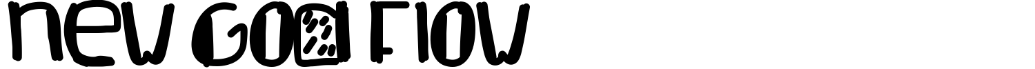 New God Flow Font preview