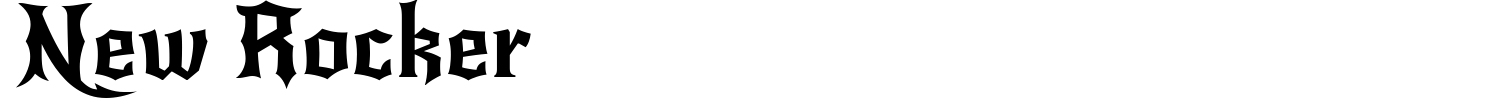 New Rocker Font preview