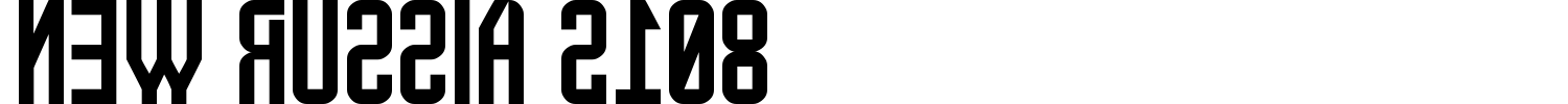New Russia 2108 Font preview
