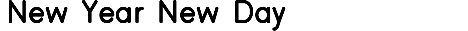 New Year New Day Font preview