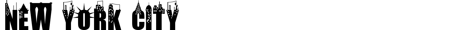 New York City Font preview