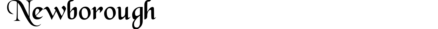 Newborough Font preview
