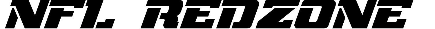 NFL RedZone Font preview