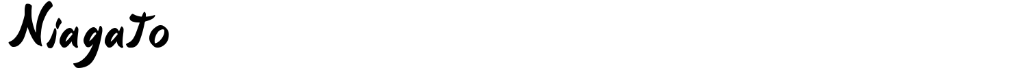 Niagato Font preview