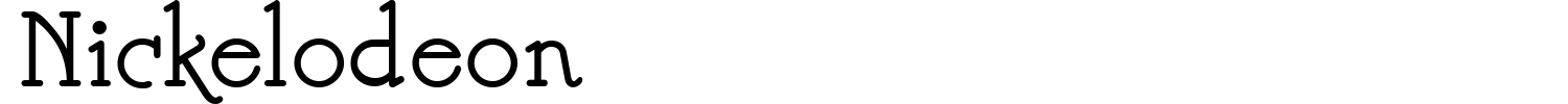 Nickelodeon Font preview