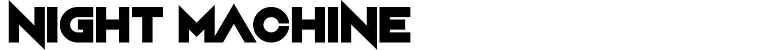 Night Machine Font preview