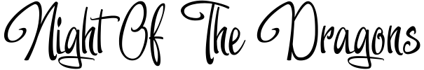 Night Of The Dragons Font preview