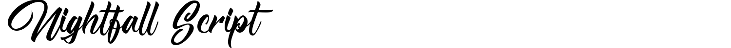 Nightfall Script Font preview