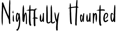 Nightfully Haunted Font preview