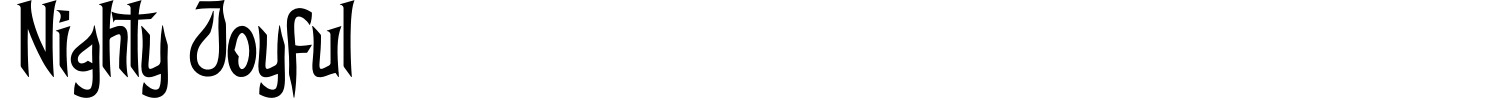 Nighty Joyful Font preview