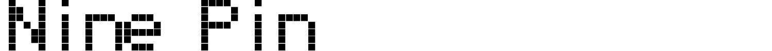 Nine Pin Font preview