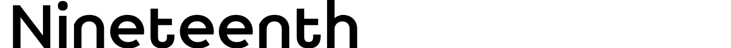 Nineteenth Font preview