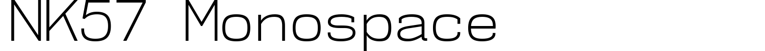 NK57 Monospace Font preview