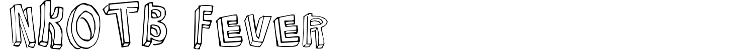 NKOTB Fever Font preview